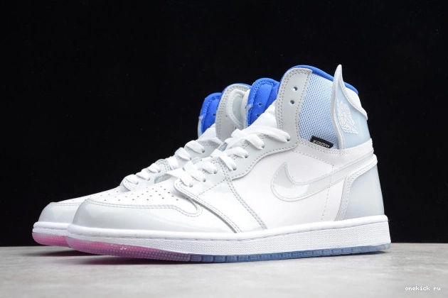 Rep Onekick CK6637-104 Racer Zoom Air Blue 1 White Jordan High Retro 0726